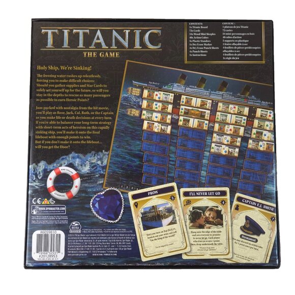 TITANIC The Game 'Escape The Boat Stay Afloat' Board Game New Sealed - Picture 4 of 10